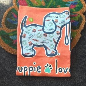 Orange Puppy Love Graphic T-Shirt